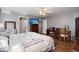 Spacious bedroom with a ceiling fan, desk, and TV at 188 Bamert St, Summerville, SC 29483