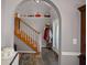 A welcoming foyer that is complete with slate flooring and a staircase at 188 Bamert St, Summerville, SC 29483