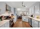 Spacious kitchen with modern appliances and a breakfast nook in the background at 188 Bamert St, Summerville, SC 29483