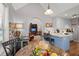 Open living space with a view of the eat-in kitchen and comfortable seating area at 188 Bamert St, Summerville, SC 29483