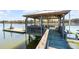 View of a wooden dock on the water at 1988 Long Creek Rd, Wadmalaw Island, SC 29487