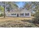 One story home with white painted brick, fresh landscaping, and blue shutters at 202 Basswood Ave, Summerville, SC 29483