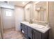 Modern bathroom with double vanity, stylish mirrors, and ample storage space at 2293 Old Hwy 6, Cross, SC 29436