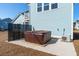 Backyard with outdoor hot tub and privacy fence, perfect for relaxation at 2545 Hatch Dr, Johns Island, SC 29455
