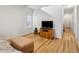 Open living space features hardwood floors and staircase at 265 Grand Oaks Drive Dr, Ladson, SC 29456