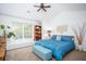 Bedroom with bright natural light, ceiling fan, and stylish bohemian decor at 275 Kelsey Blvd, Charleston, SC 29492