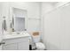 Clean, bright bathroom featuring a vanity, toilet and shower with modern fixtures at 284 Shadybrook Dr, Summerville, SC 29486