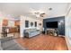 Comfortable living room with hardwood floors, neutral walls, and ample seating at 3075 Old Highway 52, Moncks Corner, SC 29461