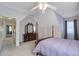 Bedroom with a dresser, plush carpet, window, and doorway to hall, for a spacious feel at 318 Archibald Dr, Goose Creek, SC 29445