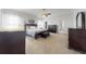 Spacious main bedroom with neutral carpet, en-suite bathroom and walk-in closet at 318 Archibald Dr, Goose Creek, SC 29445
