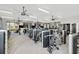 Spacious community gym with state-of-the-art equipment and abundant natural light at 332 Dahlia Row Dr, Summerville, SC 29486