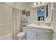 Bathroom featuring a toilet, vanity, shower and tub combination at 3522 Habenaria Rd, Mount Pleasant, SC 29466