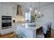 Modern kitchen featuring an oversized island, stainless steel appliances, and white cabinetry at 3522 Habenaria Rd, Mount Pleasant, SC 29466