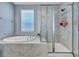 Bathroom with soaking tub and standing shower at 3537 Sewel Ave, Mount Pleasant, SC 29466