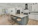 Spacious kitchen with a large marble island and modern appliances at 4036 Azalea Farms Way, McClellanville, SC 29458