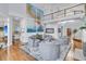 Bright and airy living room with high ceilings, fireplace and hardwood floors at 4051 Colonel Vanderhorst Cir, Mount Pleasant, SC 29466