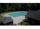 Overhead view of the community pool area with a long pool at 5415 Clairmont Ln, North Charleston, SC 29420