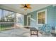 Comfortable screened porch, offering an outdoor retreat with seating at 5415 Clairmont Ln, North Charleston, SC 29420