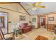 Cozy living room offers a comfortable seating area and seamless flow to other living areas at 729 2Nd Bend Rd, Harleyville, SC 29448