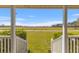 Inviting porch view reveals expansive grassy front yard and a picturesque landscape at 729 2Nd Bend Rd, Harleyville, SC 29448