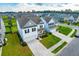 An aerial shot showcases an expansive suburban neighborhood, emphasizing manicured lawns, driveways, and charming home exteriors at 107 Goose Rd, Summerville, SC 29483