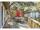Inviting deck with outdoor seating, perfect for enjoying nature views at 12 Dune Crest Trace Trl, Seabrook Island, SC 29455