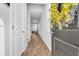 Bright entryway features hardwood flooring, white walls, with a decorative wreath accenting the door at 131 Horizon Ridge Dr, Summerville, SC 29486