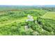 This aerial view captures a private residence with a charming house, serene pond, and surrounded by lush green trees at 13959 Cottageville Hwy, Cottageville, SC 29435