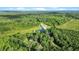 Overhead landscape featuring a serene lake, lush fields, and a home nestled in a wooded setting at 13959 Cottageville Hwy, Cottageville, SC 29435
