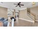 Inviting living room with wood flooring, natural light, and open layout at 146 Education Blvd, Ladson, SC 29456