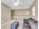 Spacious loft area featuring plush carpeting, ceiling fan and natural light at 146 Education Blvd, Ladson, SC 29456