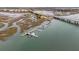 Scenic marina view, complete with boat docks, showcasing the waterfront amenities of the coastal community at 2135 Tides End Rd, Charleston, SC 29412