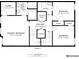 Second floor plan featuring primary bedroom with bathroom, two bedrooms, closets, laundry and hallway at 2135 Tides End Rd, Charleston, SC 29412