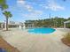 Community swimming pool featuring a covered picnic area and a pergola at 219 Daybreak Blvd, Summerville, SC 29486