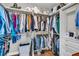 Organized walk-in closet providing lots of storage with custom shelving and hanging space at 219 Daybreak Blvd, Summerville, SC 29486