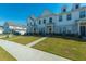 Exterior view of well-maintained townhomes with green lawns, showcasing community appeal at 286 Godwit Dr, Summerville, SC 29486