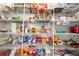 Well-stocked pantry with organized shelving, providing ample storage for food and household items at 286 Godwit Dr, Summerville, SC 29486