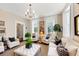 Inviting living room with large windows, a chandelier, and comfortable seating at 34 Anson St, Charleston, SC 29401