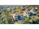 High angle view of coastal home with backyard pool and waterfront view at 4874 Sound View Dr, Mount Pleasant, SC 29466