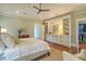 This bedroom boasts custom built-ins and a walk-in closet, seamlessly blending storage and style at 4874 Sound View Dr, Mount Pleasant, SC 29466