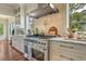 Modern kitchen with stainless steel appliances, white subway tile, and ample countertop space at 4874 Sound View Dr, Mount Pleasant, SC 29466