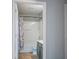 Bathroom featuring a shower/tub combo, toilet, and vanity with modern fixtures at 507 Tayrn Dr, Charleston, SC 29492