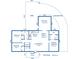 Detailed floor plan showcasing the layout of the home's bedrooms, kitchen, and living areas at 671 Riley Rd, Charleston, SC 29412