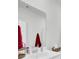 Bathroom single sink vanity with mirror and white countertop at 69 Arrowwood Way, Summerville, SC 29485