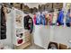 Walk-in closet with clothing racks, shelves and storage bins provide ample space for organization at 69 Arrowwood Way, Summerville, SC 29485