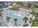 Resort-style community pool with palm trees and covered pergolas for relaxation at 69 Arrowwood Way, Summerville, SC 29485