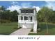 Charming two-story home with a welcoming front porch and a two-car garage at 712 Minton Rd, James Island, SC 29412