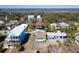 Desirable aerial view of neighboring homes with a view of the marsh at 716 E Arctic Ave, Folly Beach, SC 29439