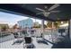 Spacious covered deck with ample seating, ideal for outdoor dining and relaxation with a view at 716 E Arctic Ave, Folly Beach, SC 29439