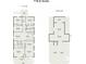 Detailed floor plan showcasing layout of rooms on first and lower levels at 716 E Arctic Ave, Folly Beach, SC 29439
